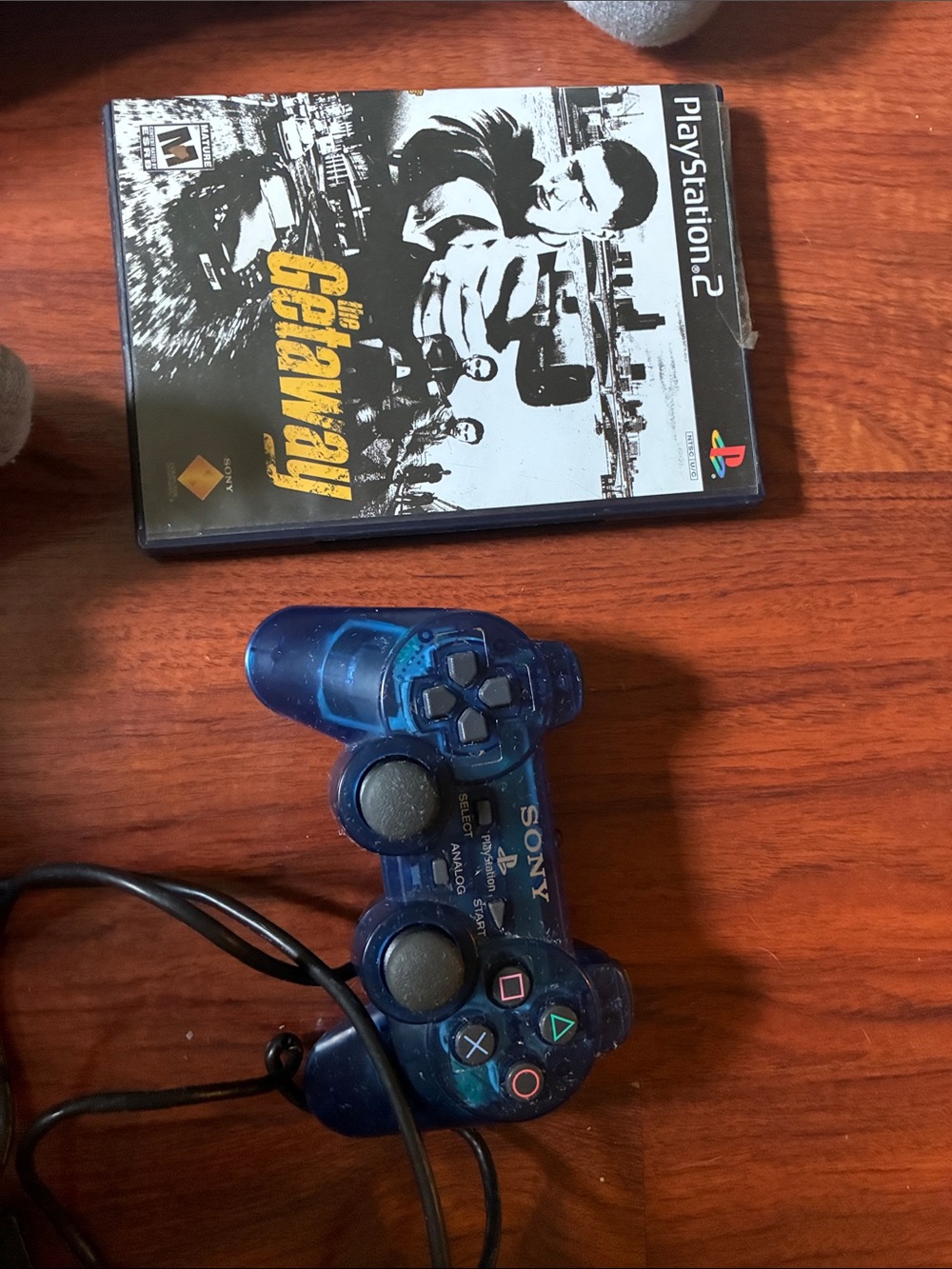 Sony Blue Transparent Wired PlayStation Controller